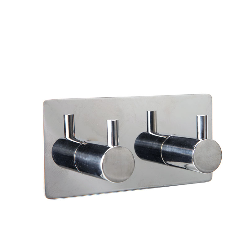 קולב זוגי למגבת קורל ניקל מבריק קולב זוגי למגבת קורל ניקל מבריק